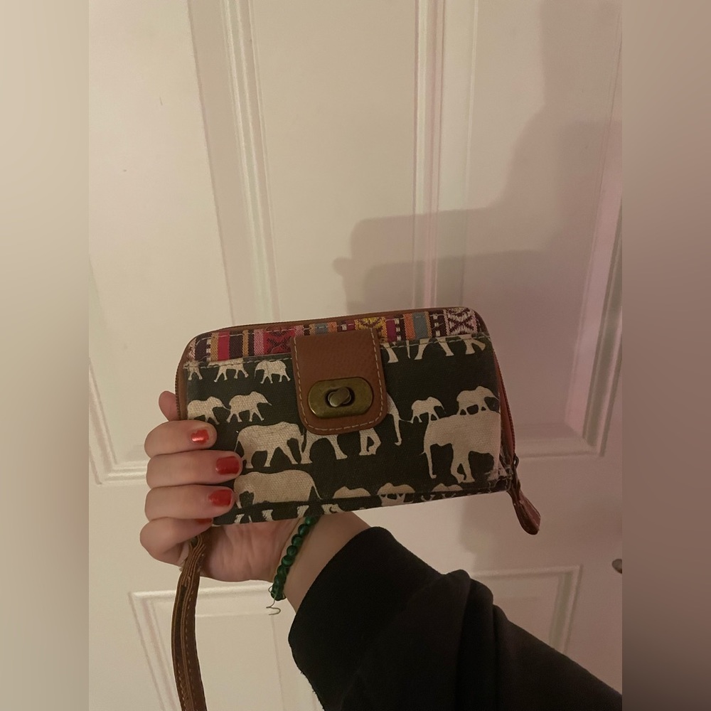 Cute boho wallet with hand strap